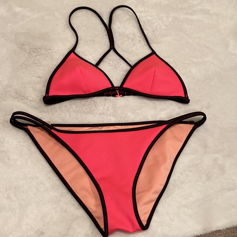 VS string bikini, top XS, bottom M